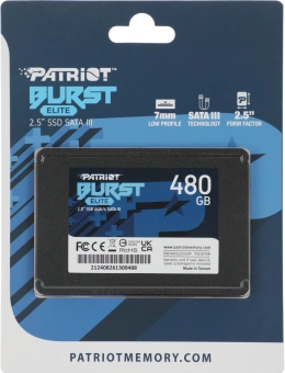 Накопитель SSD Patriot SATA-III 480GB PBE480GS25SSDR Burst Elite 2.5" - купить недорого с доставкой в интернет-магазине