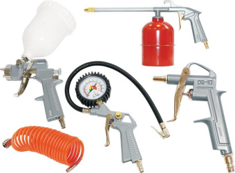 Набор пневмоинструментов Fubag 120101 компл.:5 предметов 160л/мин - купить недорого с доставкой в интернет-магазине