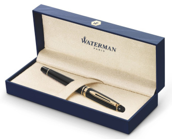 Ручка перьев. Waterman Expert 3 (CWS0951640) Black Laque GT F сталь подар.кор. - купить недорого с доставкой в интернет-магазине