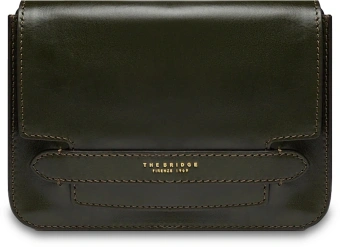 Сумка кросс-боди женская The Bridge Lucrezia 04193001/I2 темно-зеленая натур.кожа - купить недорого с доставкой в интернет-магазине