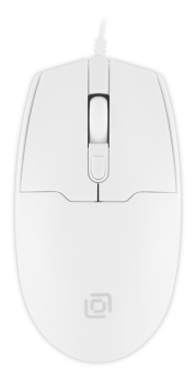 Мышь Оклик 147M белый оптическая (2000dpi) USB (4but) - купить недорого с доставкой в интернет-магазине