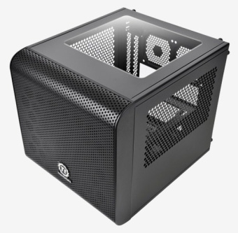 Корпус Thermaltake Core V1 черный без БП miniITX 2x80mm 1x120mm 1x140mm 2xUSB3.0 audio bott PSU - купить недорого с доставкой в интернет-магазине