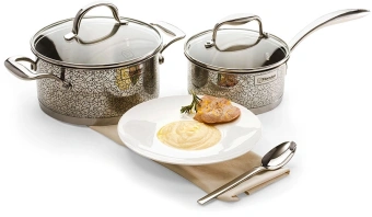 Ковш Rondell Vintage RDS-345 1.5л. d=16см (с крышкой) стальной - купить недорого с доставкой в интернет-магазине