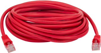 Патч-корд Buro UTP 4 пары cat.5E CCA molded 5м красный RJ-45 (m)-RJ-45 (m) - купить недорого с доставкой в интернет-магазине