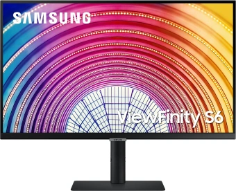 Монитор Samsung 27" ViewFinity S6 S27A600NAU черный IPS LED 5ms 16:9 HDMI полуматовая HAS Piv 300cd 178гр/178гр 2560x1440 75Hz FreeSync DP QHD USB 6.4кг - купить недорого с доставкой в интернет-магазине