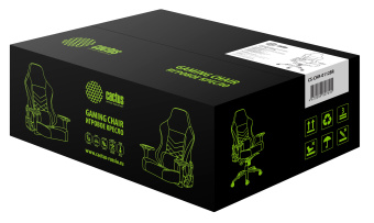 Кресло игровое Cactus CS-CHR-0112BR коричневый эко.кожа с подголов. крестов. сталь - купить недорого с доставкой в интернет-магазине