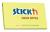 Блок самоклеящийся бумажный Stick`n 21135 76x127мм 100лист. 70г/м2 неон желтый - купить недорого с доставкой в интернет-магазине