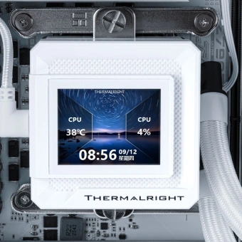 Система водяного охлаждения Thermalright Frozen Warframe SE 360 ARGB Soc-AM5/AM4/1151/1200/2066/2011/1700 белый 4-pin 29.6dB Al LCD Ret (F-WFRAME-SE-360-WH-ARGB) - купить недорого с доставкой в интернет-магазине