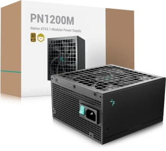 Блок питания Deepcool ATX 1200W PN1200M Gen.5 80+ gold (20+4pin) APFC 120mm fan 8xSATA RTL - купить недорого с доставкой в интернет-магазине