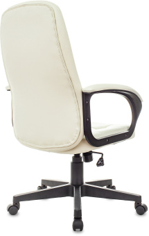 Кресло руководителя Бюрократ CH 002 слоновая кость OR-10 эко.кожа крестов. пластик - купить недорого с доставкой в интернет-магазине
