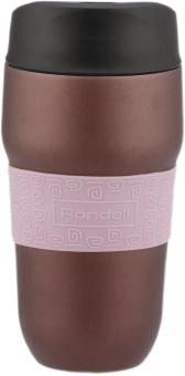 Термокружка для напитков Rondell Tierno RDS-1958 0.32л. фиолетовый/черный картонная коробка - купить недорого с доставкой в интернет-магазине