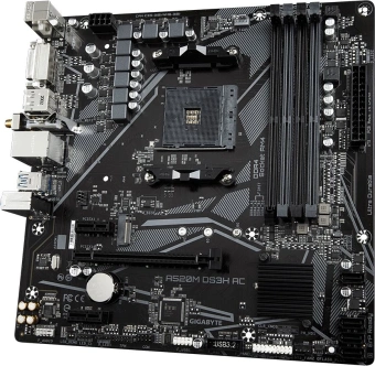 Материнская плата Gigabyte A520M DS3H AC Soc-AM4 AMD A520 4xDDR4 mATX AC`97 8ch(7.1) GbLAN RAID+HDMI+DP - купить недорого с доставкой в интернет-магазине
