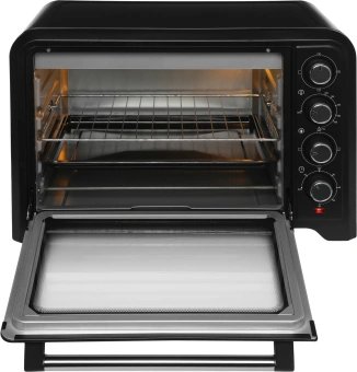 Мини-печь Hyundai MIO-HY105 45л. 2000Вт черный - купить недорого с доставкой в интернет-магазине