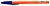 Ручка шариков. Silwerhof Orange d=0.7мм син. черн. одноразовая ручка линия 0.5мм шестигр.