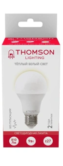 Лампа светодиодная Thomson B2003 9Вт цок.:E27 груша 220B св.свеч.бел.теп. A60 (упак.:10шт) (TH-B2003-10) - купить недорого с доставкой в интернет-магазине