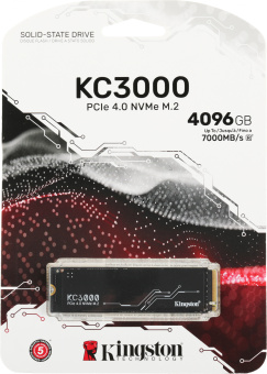 Накопитель SSD Kingston PCIe 4.0 x4 4TB SKC3000D/4096G KC3000 M.2 2280 - купить недорого с доставкой в интернет-магазине