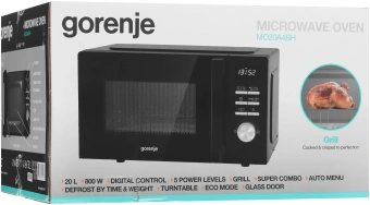 Микроволновая Печь Gorenje MO20A4BH 20л. 800Вт черный - купить недорого с доставкой в интернет-магазине