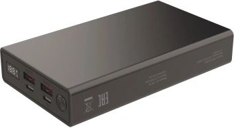 Мобильный аккумулятор Digma DGPD100WA 20000mAh QC3.0/PD3.0 100W 5A 2xUSB-A/2xUSB-C черный (DGPD20A100ABK) - купить недорого с доставкой в интернет-магазине