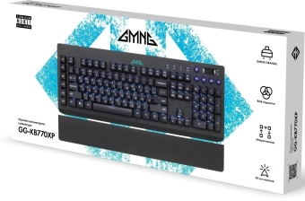 Клавиатура GMNG GG-KB770XP механическая черный USB Multimedia for gamer LED (подставка для запястий) (1901099) - купить недорого с доставкой в интернет-магазине