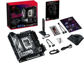 Материнская плата Asus ROG STRIX Z890-I GAMING WIFI Soc-1851 Intel Z890 2xDDR5 mini-ITX AC`97 8ch(7.1) 2.5Gg RAID+HDMI - купить недорого с доставкой в интернет-магазине
