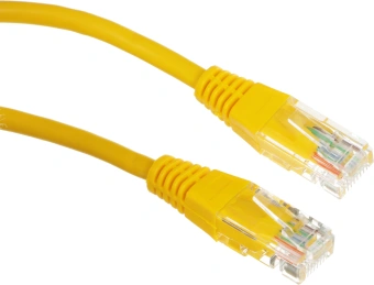Патч-корд Lanmaster TWT-45-45-0.5-YL UTP RJ-45 вил.-вилка RJ-45 кат.5E 0.5м желтый ПВХ (уп.:1шт) - купить недорого с доставкой в интернет-магазине