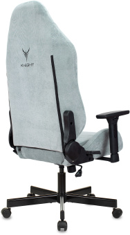 Кресло игровое Knight N1 Fabric серо-голубой Light-28 с подголов. крестов. металл - купить недорого с доставкой в интернет-магазине