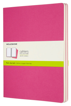 Блокнот Moleskine CAHIER JOURNAL CH023D17 XLarge 190х250мм обложка картон 120стр. нелинованный розовый неон (3шт) - купить недорого с доставкой в интернет-магазине