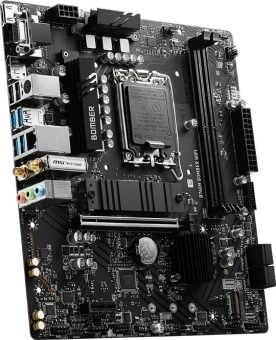 Материнская плата MSI B760M BOMBER WIFI Soc-1700 Intel B760 2xDDR5 mATX AC`97 8ch(7.1) 2.5Gg+VGA+HDMI+DP - купить недорого с доставкой в интернет-магазине
