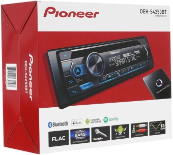 Автомагнитола Pioneer DEH-S4250BT 1DIN 4x50Вт ПДУ RDS - купить недорого с доставкой в интернет-магазине