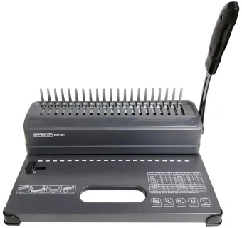 Переплетчик Office Kit B2112N A4/перф.12л.сшив/макс.450л./пластик.пруж. (4.5-51мм) - купить недорого с доставкой в интернет-магазине