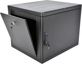 Шкаф коммутационный ЦМО (ШРН-М-9.650.1-9005) настенный 9U 600x650мм пер.дв.металл направл.под закл.гайки 120кг черный 581мм 22кг 180град. 480мм IP20 сталь - купить недорого с доставкой в интернет-магазине