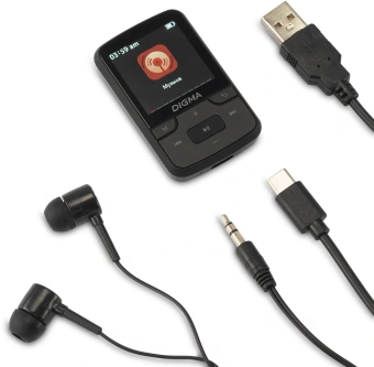 Плеер Hi-Fi Flash Digma Z5 BT 16Gb черный/1.54"/FM/microSD/microSDHC/clip - купить недорого с доставкой в интернет-магазине