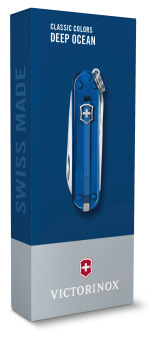 Нож перочинный Victorinox Classic Deep Ocean (0.6223.T2G) 58мм 7функц. карт.коробка - купить недорого с доставкой в интернет-магазине