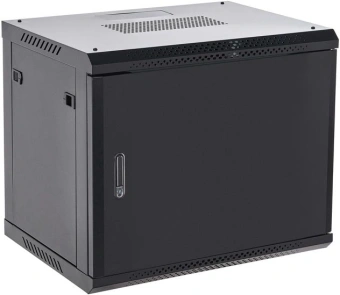 Шкаф коммутационный Rexant (04-0966-122) настенный 9U 600x600мм пер.дв.металл черный - купить недорого с доставкой в интернет-магазине