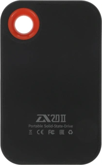 Накопитель SSD Netac USB-C 512GB NT01ZX20II-512-32BK ZX20 II черный - купить недорого с доставкой в интернет-магазине