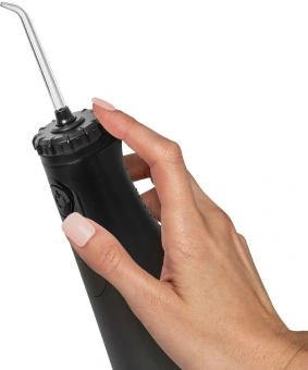 Ирригатор Waterpik Cordless Plus WF-26 портатив. 3насад. черный - купить недорого с доставкой в интернет-магазине
