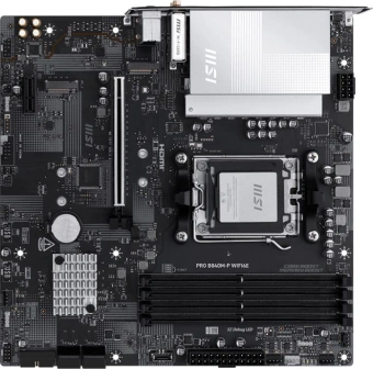 Материнская плата MSI PRO B840M-P WIFI6E SocketAM5 AMD B840 4xDDR5 ATX AC`97 8ch(7.1) 2.5Gg RAID+HDMI - купить недорого с доставкой в интернет-магазине