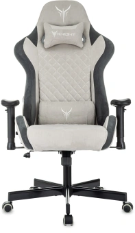 Кресло игровое Knight Regal Fabric светло-серый/серый искусственная замша крестов. металл - купить недорого с доставкой в интернет-магазине