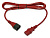 Шнур питания Hyperline PWC-IEC13-IEC14-3.0-RD C13-С14 проводник.:3x1.0мм2 3м 230В 10А (упак.:1шт) красный