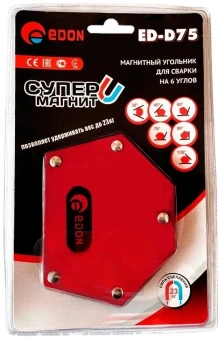 Угольник магн. Edon ED-D75 (16290) - купить недорого с доставкой в интернет-магазине
