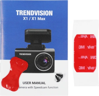 Видеорегистратор TrendVision X1 Max черный 1080x1920 1080p 150гр. GPS MSTAR 8336 - купить недорого с доставкой в интернет-магазине