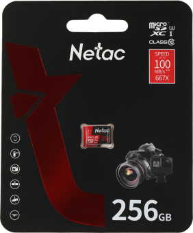 Флеш карта microSDXC 256GB Netac NT02P500PRO-256G-S P500 Extreme Pro A1 w/o adapter - купить недорого с доставкой в интернет-магазине