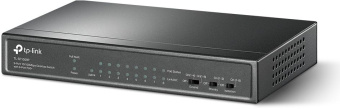 Коммутатор TP-Link TL-SF1009P 9x100Мбит/с 8PoE+ 65W неуправляемый - купить недорого с доставкой в интернет-магазине
