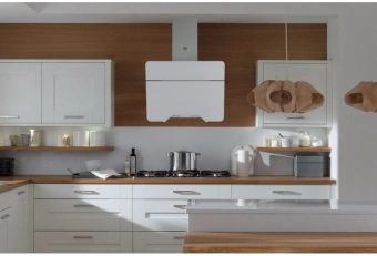 Вытяжка каминная MBS Felicia 160 Glass White белый стекло управление: сенсорное (1 мотор) - купить недорого с доставкой в интернет-магазине