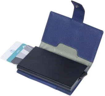 Чехол для кредитных карт Piquadro S137 PP5649S137R/BLU синий металл - купить недорого с доставкой в интернет-магазине