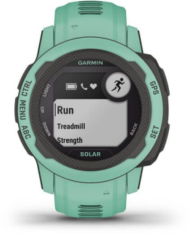 Смарт-часы Garmin Instinct 2S Solar Tactical 20мм 1.3" AMOLED корп.черный/мятный рем.мятный (010-02564-02) - купить недорого с доставкой в интернет-магазине