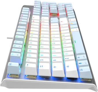 Клавиатура A4Tech Fstyler FS100 Neon механическая синий/белый USB for gamer LED (FS100) - купить недорого с доставкой в интернет-магазине