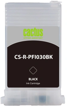 Картридж перезаправляемый струйный Cactus CS-R-PFI030BK черный (55мл) для Canon imagePrograf TA-20/30/TM-240/340 - купить недорого с доставкой в интернет-магазине