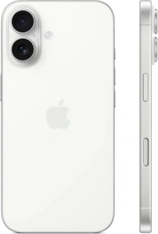 Смартфон Apple A3287 iPhone 16 256Gb белый моноблок 3G 4G 1Sim 6.1" 1179x2556 iOS 18 48Mpix 802.11 a/b/g/n/ac/ax/be NFC GPS Protect - купить недорого с доставкой в интернет-магазине