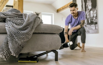 Пылесос ручной Karcher VC 4 Cordless myHome 21Вт белый/серый - купить недорого с доставкой в интернет-магазине